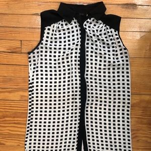 black checked work dress